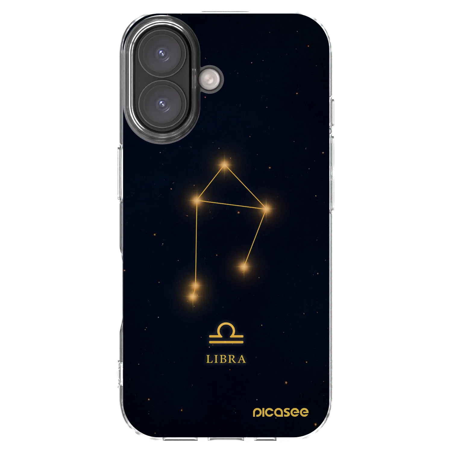 Picasee silikonový průhledný obal pro Apple iPhone 16 - LIBRA