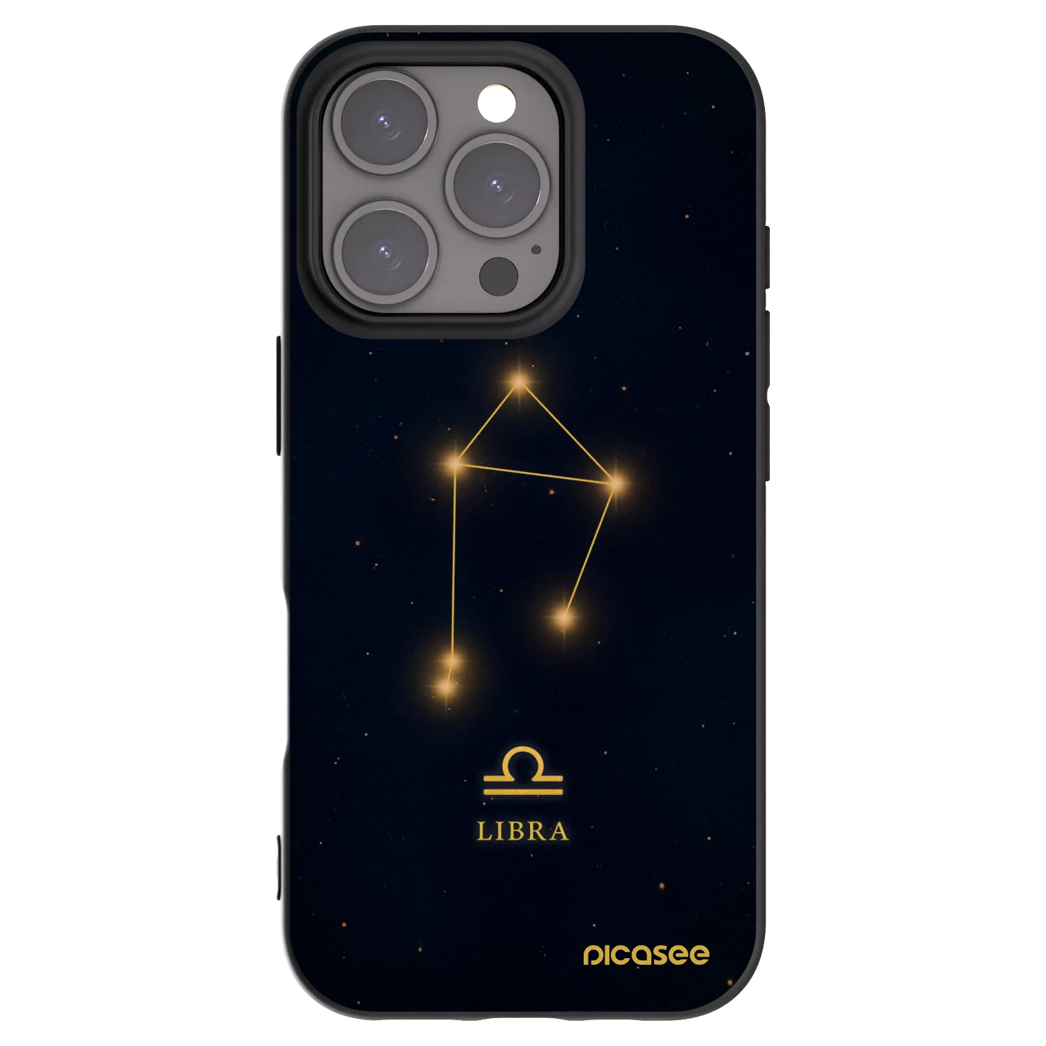 Picasee silikonový černý obal pro Apple iPhone 16 Pro - LIBRA