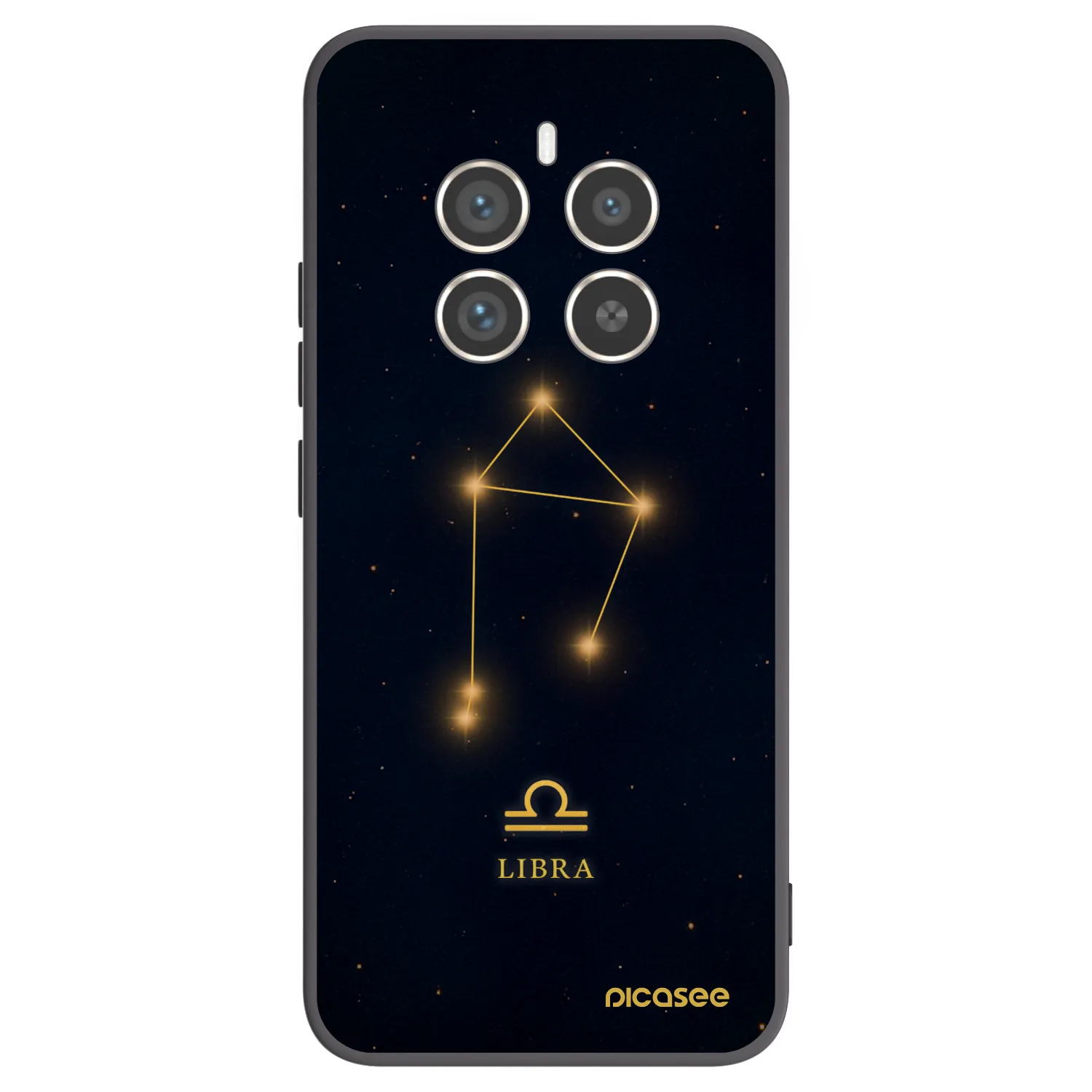 Picasee silikonový černý obal pro Realme 12 Pro 5G - LIBRA