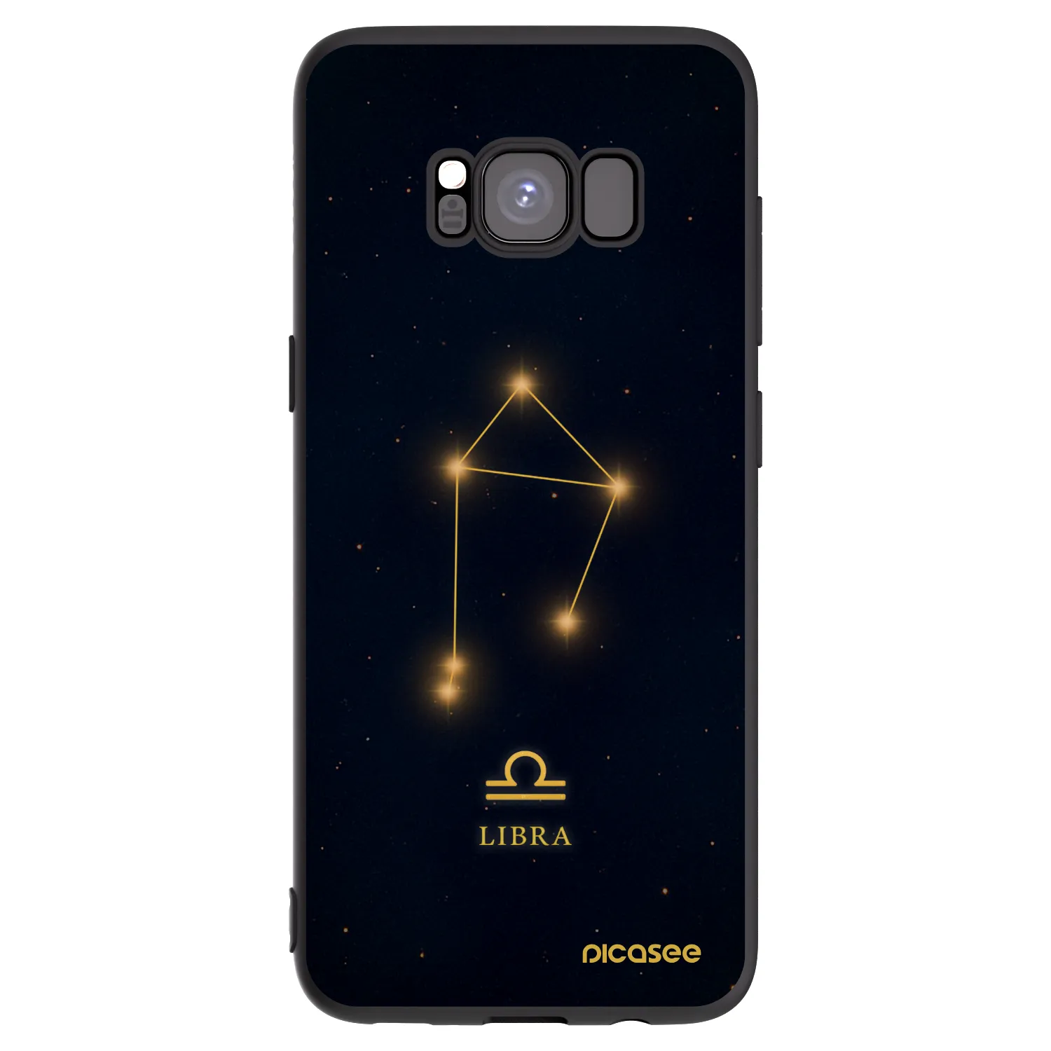 Picasee silikonový černý obal pro Samsung Galaxy S8 G950F - LIBRA