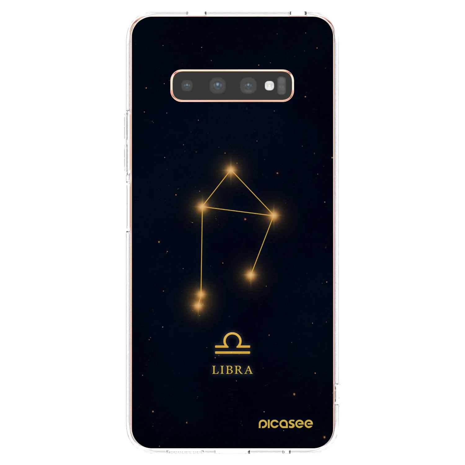 Picasee silikonový průhledný obal pro Samsung Galaxy S10 Plus G975 - LIBRA