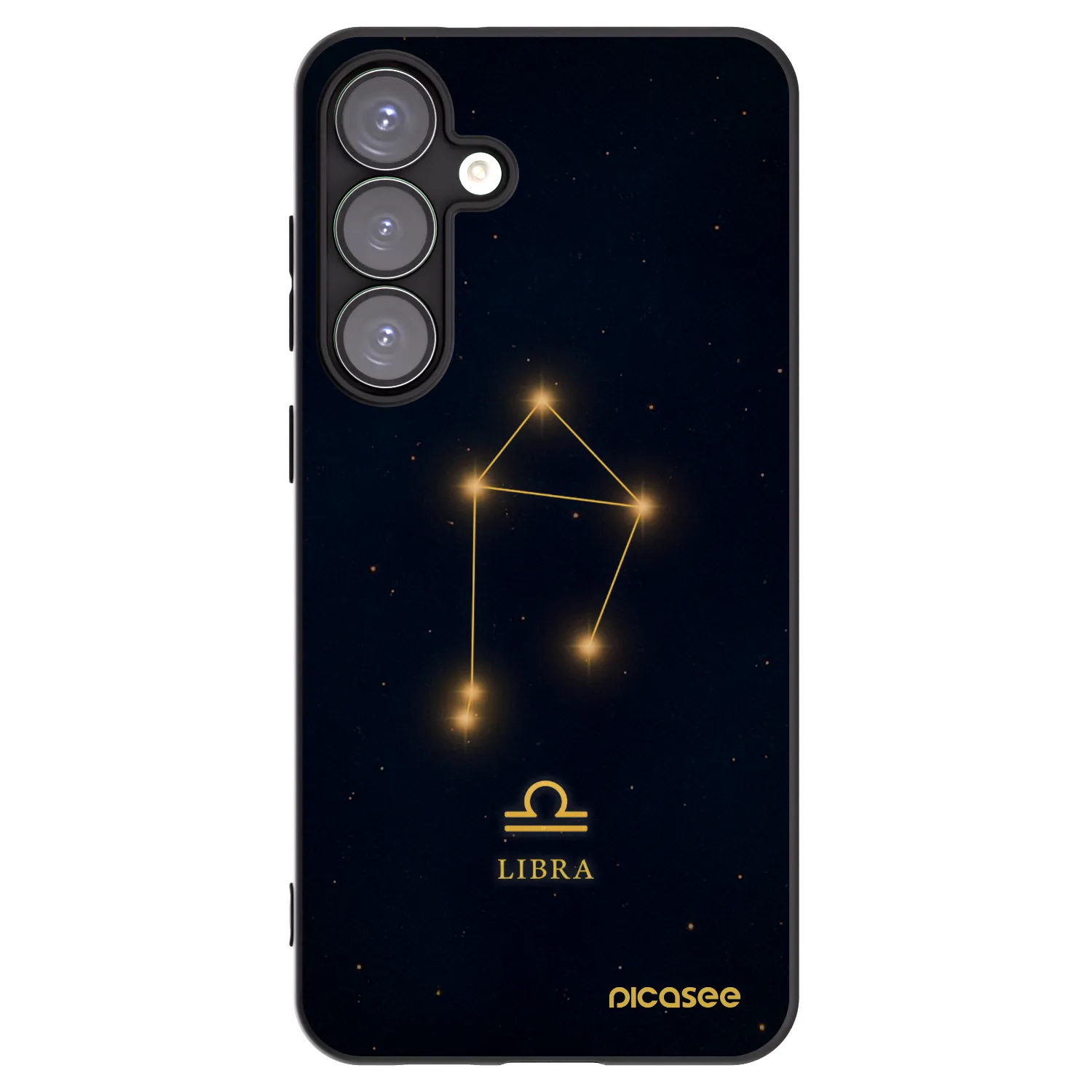 Picasee silikonový černý obal pro Samsung Galaxy S25+ 5G - LIBRA
