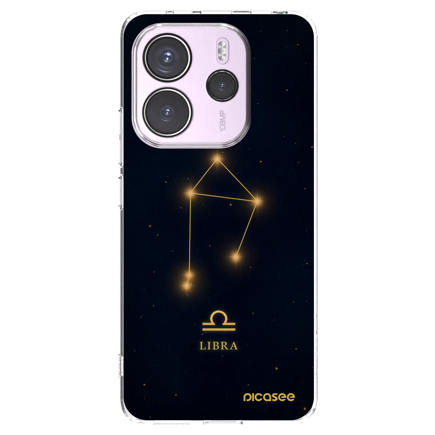 Picasee silikonový průhledný obal pro Xiaomi Redmi Note 14 4G - LIBRA