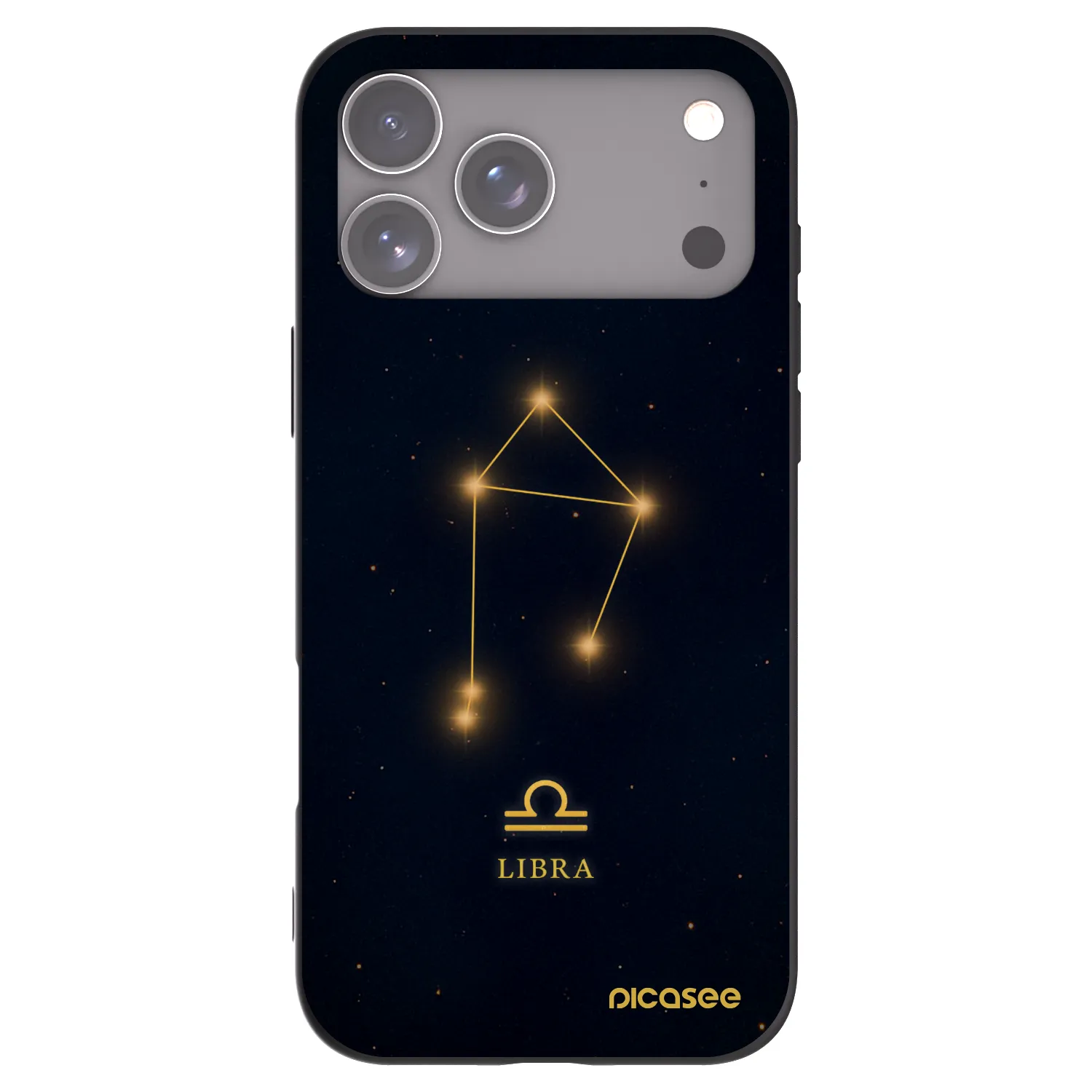 Picasee silikonový černý obal pro Apple iPhone 17 Pro Max - LIBRA