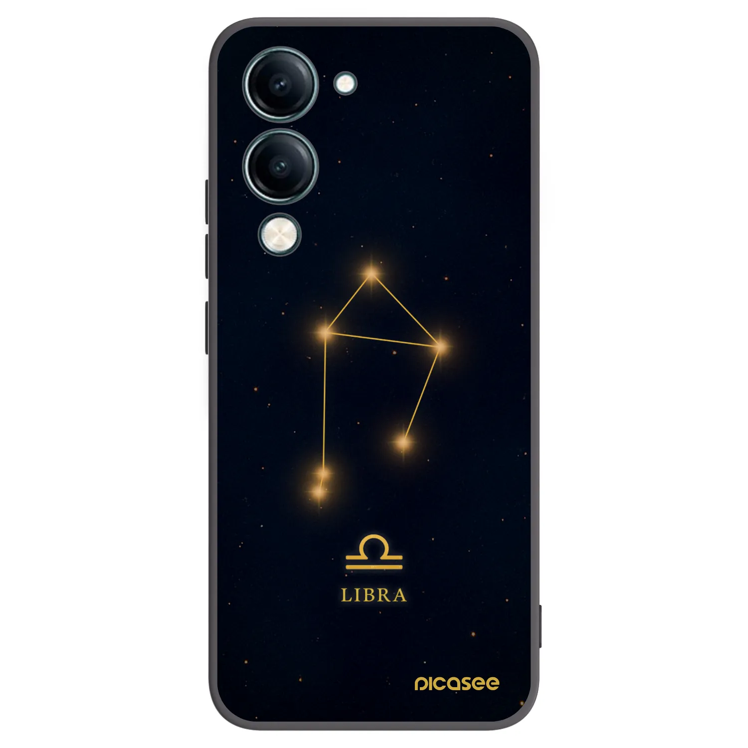 Picasee silikonový černý obal pro Vivo Y29s 5G - LIBRA
