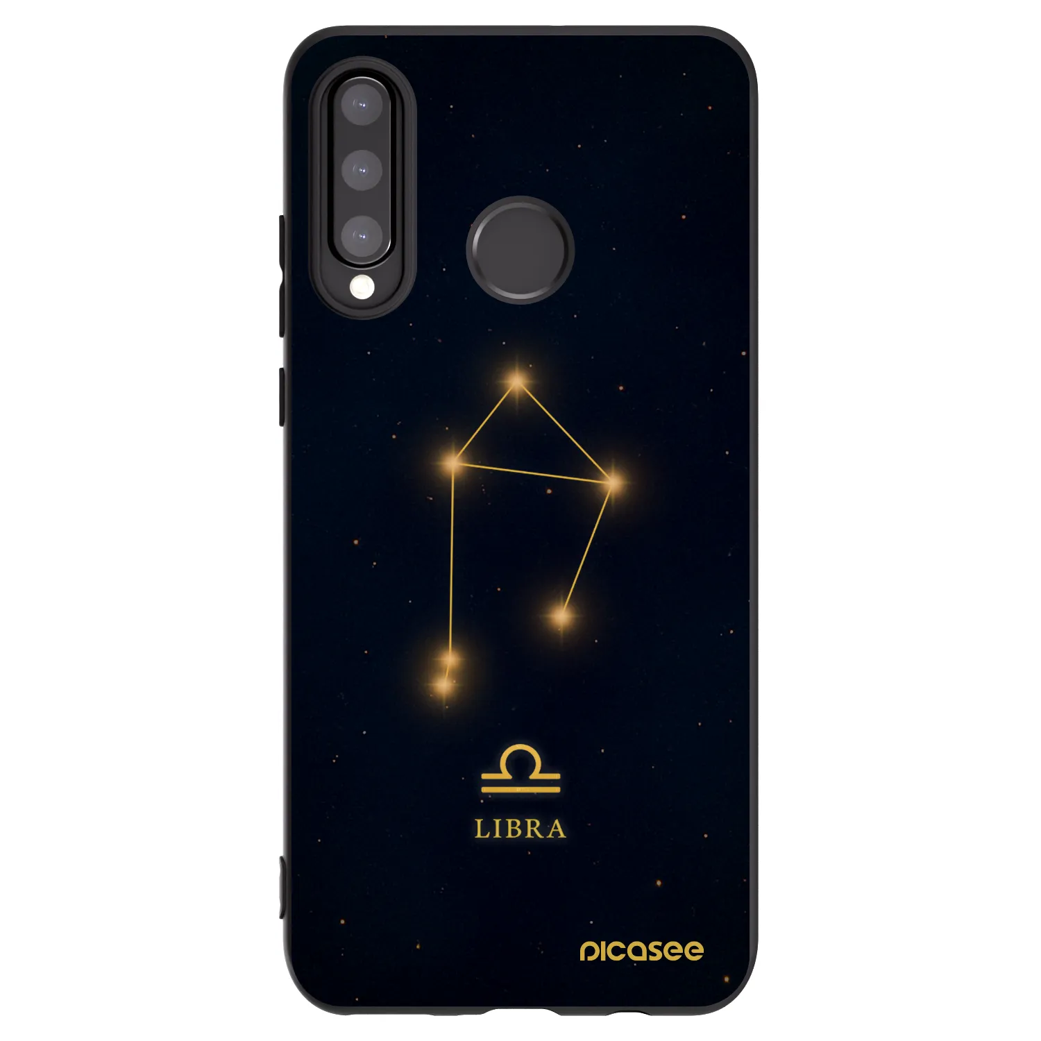 Picasee silikonový černý obal pro Huawei P30 Lite - LIBRA