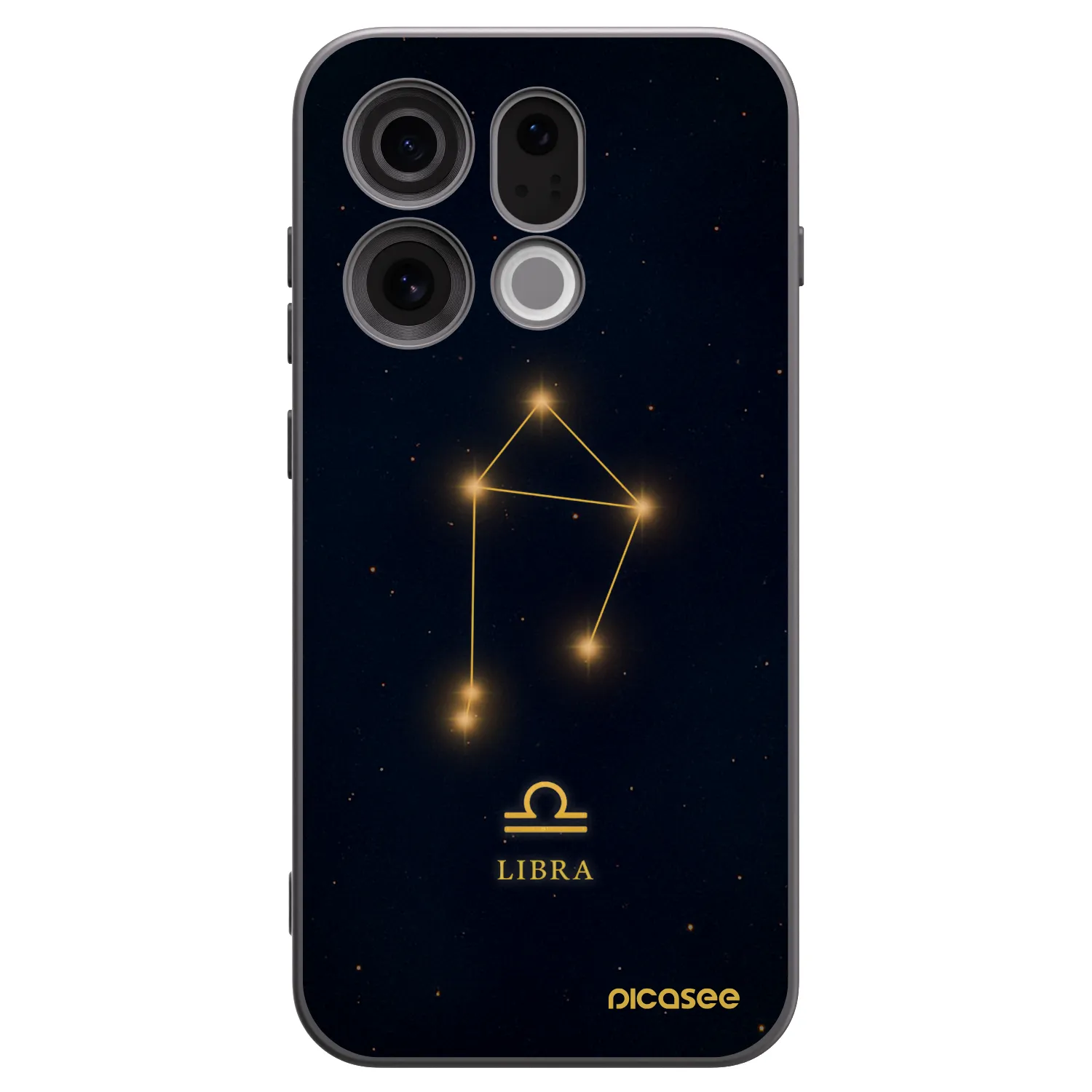 Picasee silikonový černý obal pro OPPO Find X9 - LIBRA