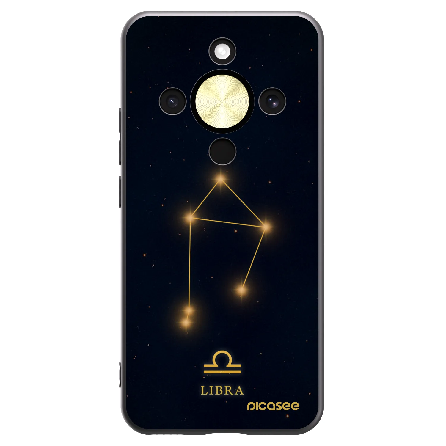 Picasee silikonový černý obal pro Honor Magic8 Lite 5G - LIBRA