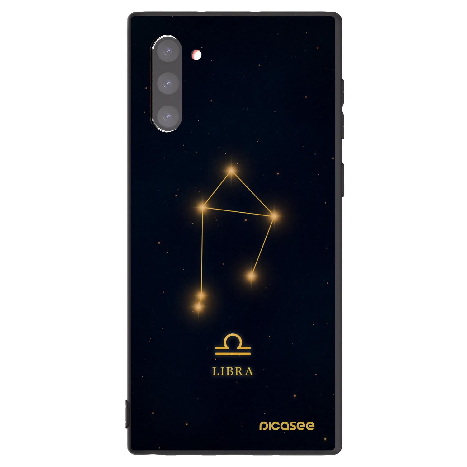 Picasee silikonový černý obal pro Samsung Galaxy Note 10 N970F - LIBRA