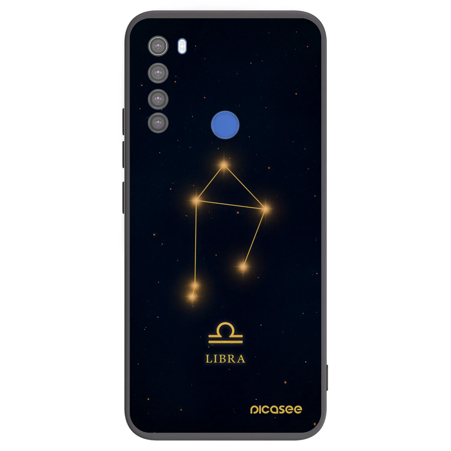 Picasee silikonový černý obal pro Xiaomi Redmi Note 8T - LIBRA