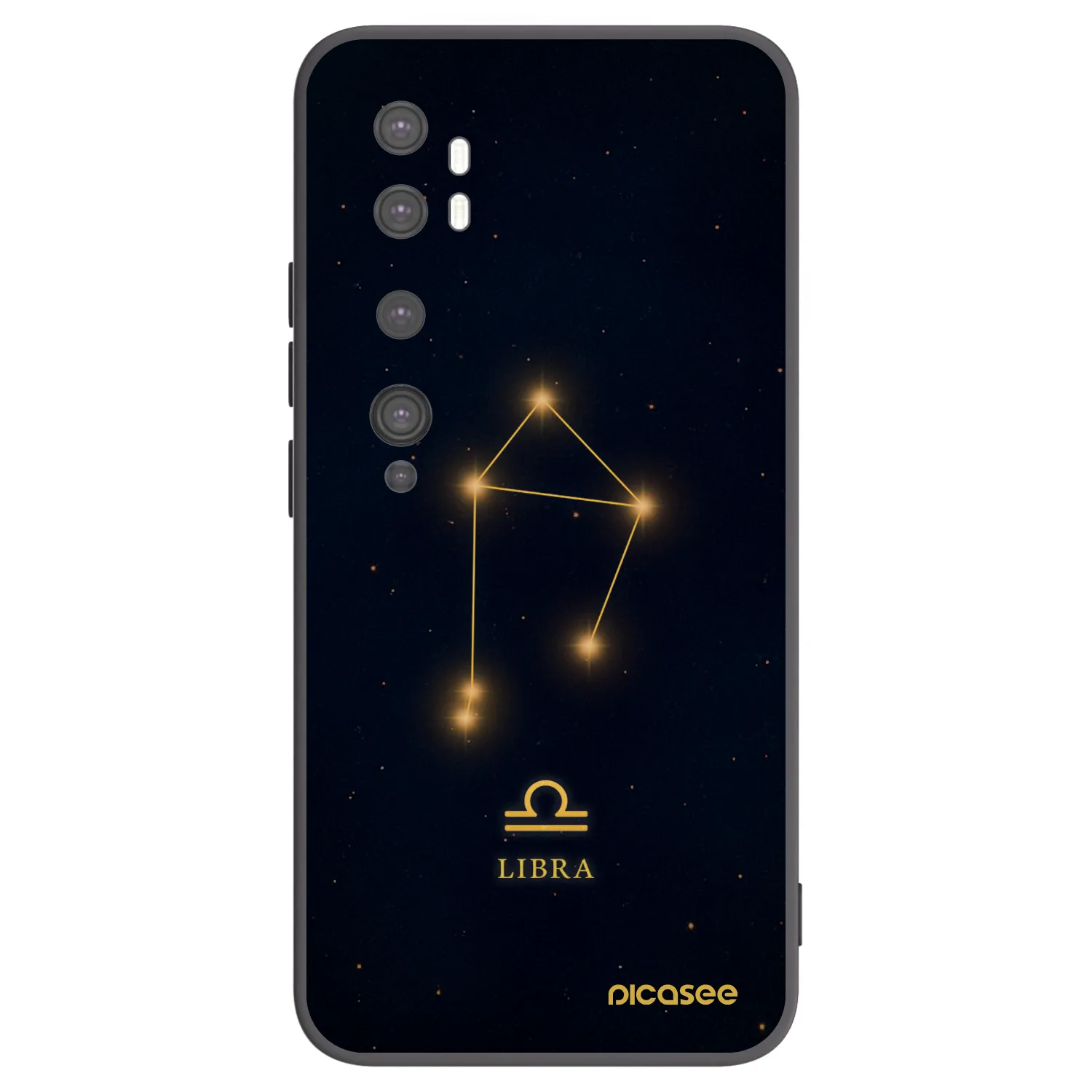 Picasee silikonový černý obal pro Xiaomi Mi Note 10 (Pro) - LIBRA