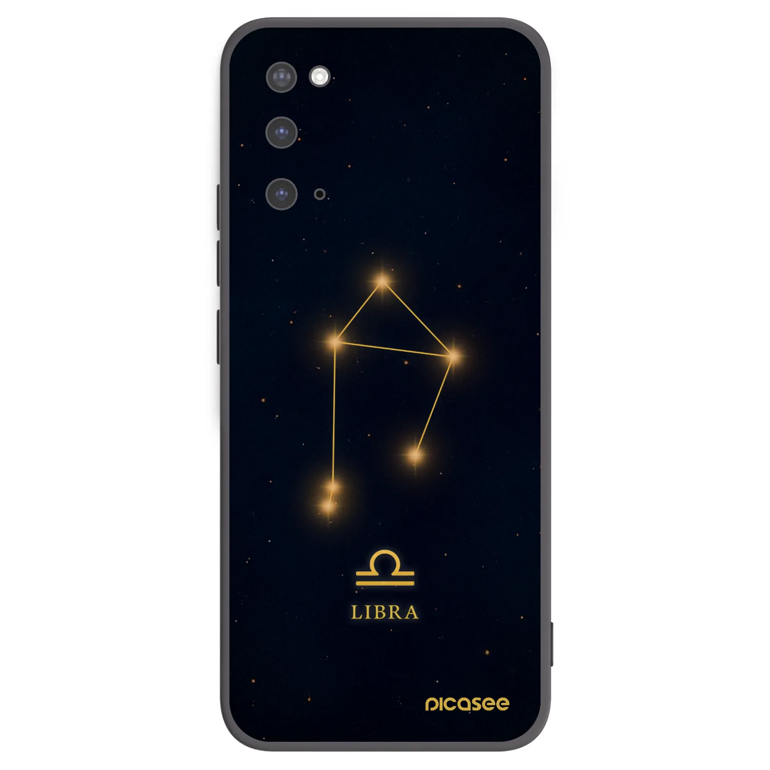 Picasee silikonový černý obal pro Samsung Galaxy S20 G980F - LIBRA