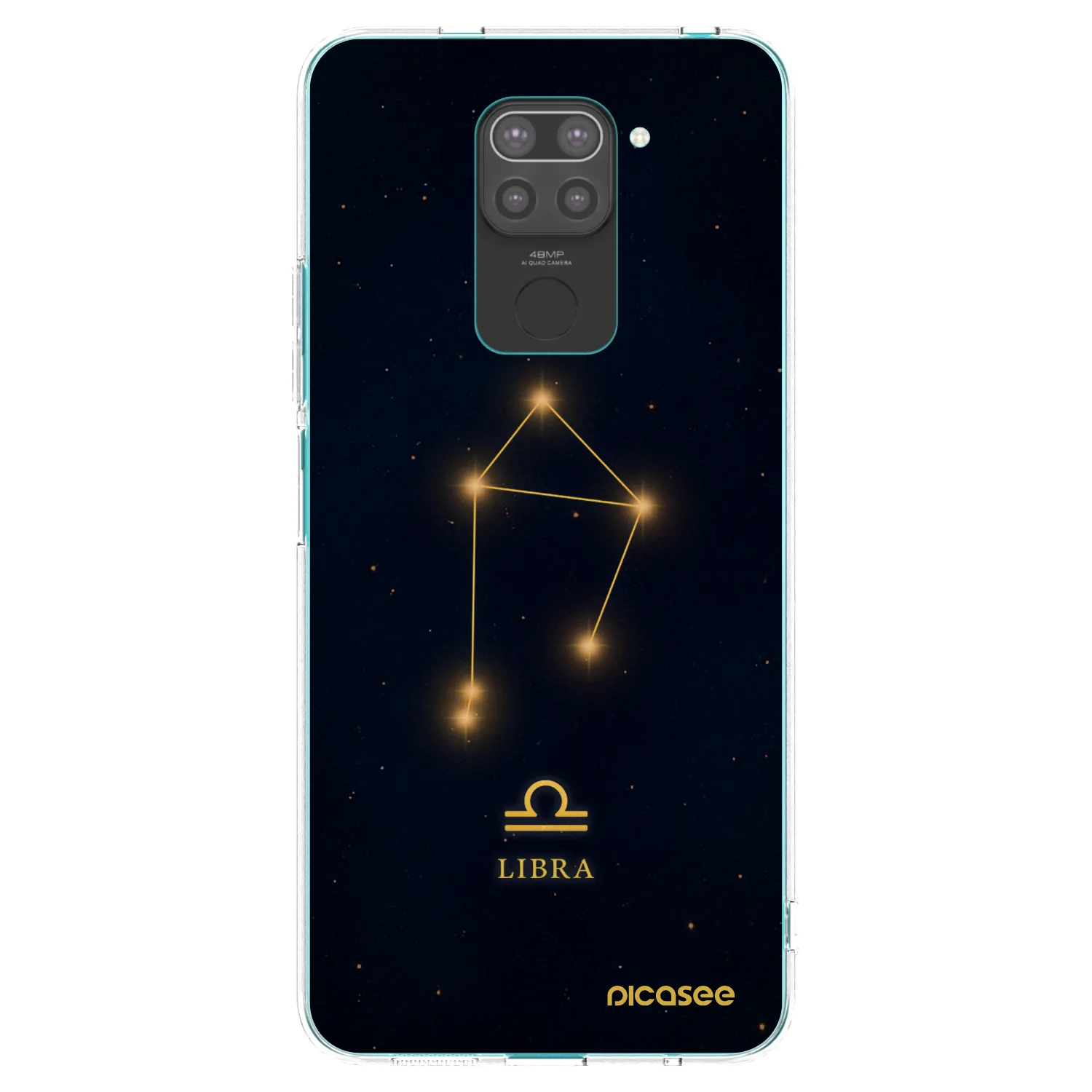 Picasee silikonový černý obal pro Xiaomi Redmi Note 9 - LIBRA