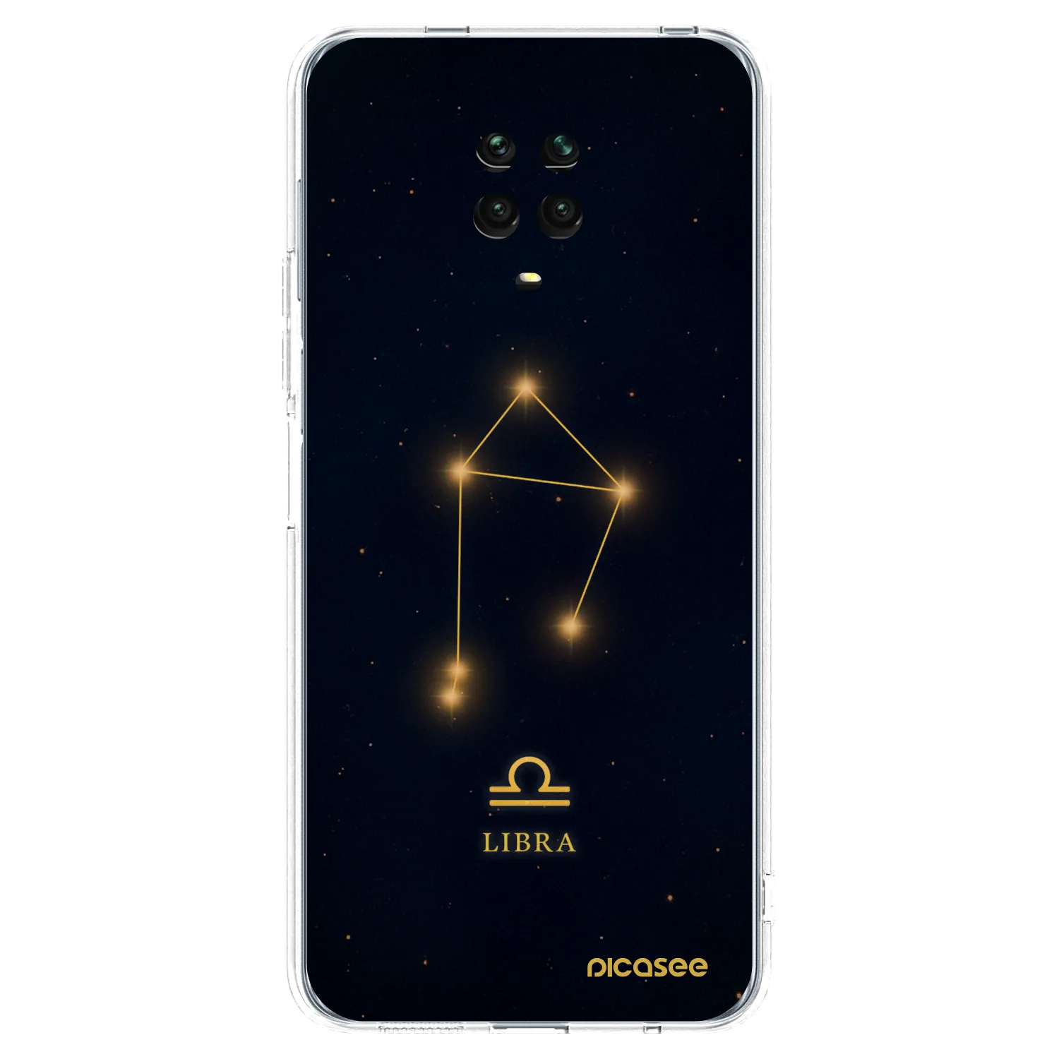 Picasee silikonový průhledný obal pro Xiaomi Redmi Note 9S - LIBRA