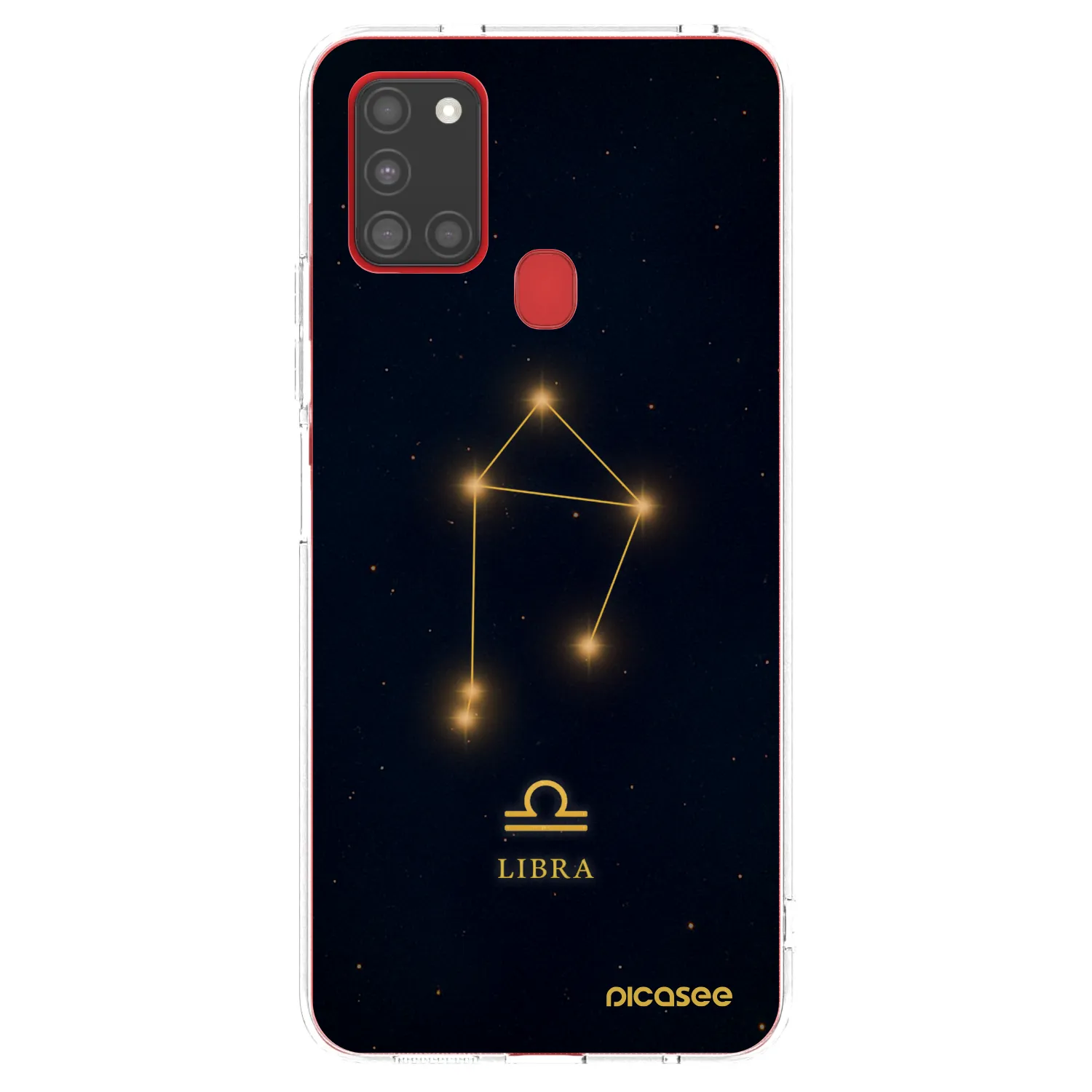 Picasee silikonový průhledný obal pro Samsung Galaxy A21s - LIBRA