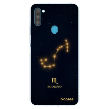 Picasee silikonový průhledný obal pro Samsung Galaxy M11 - SCORPIO