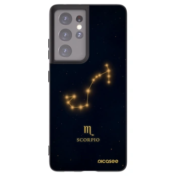 Picasee silikonový černý obal pro Samsung Galaxy S21 Ultra 5G G998B - SCORPIO