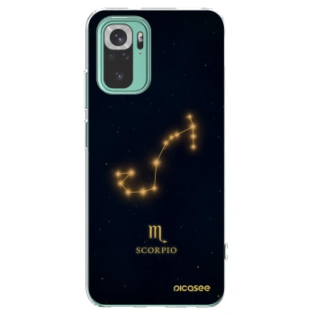 Picasee silikonový průhledný obal pro Xiaomi Redmi Note 10 Pro - SCORPIO
