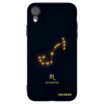 Picasee silikonový černý obal pro Apple iPhone XR - SCORPIO