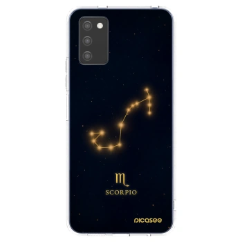 Picasee silikonový průhledný obal pro Samsung Galaxy A02s A025G - SCORPIO