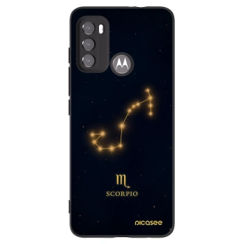 Picasee silikonový černý obal pro Motorola Moto G60 - SCORPIO