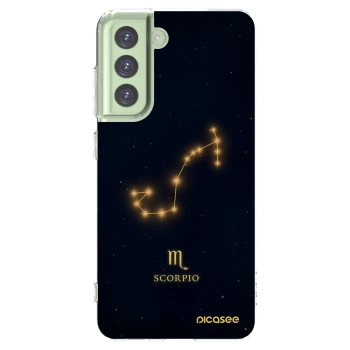 Picasee silikonový průhledný obal pro Samsung Galaxy S21 FE 5G - SCORPIO
