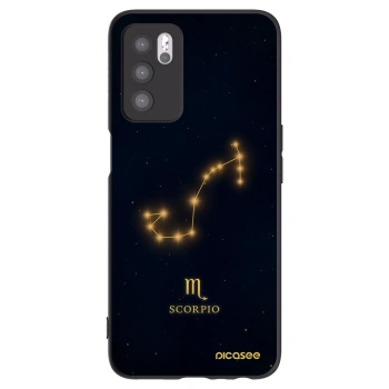 Picasee silikonový černý obal pro OPPO A16s - SCORPIO