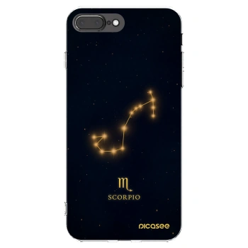 Picasee silikonový průhledný obal pro Apple iPhone 8 Plus - SCORPIO
