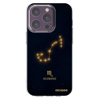 Picasee silikonový průhledný obal pro Apple iPhone 14 Pro - SCORPIO