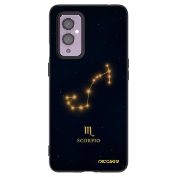 Picasee silikonový černý obal pro OnePlus 9 - SCORPIO