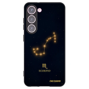 Picasee silikonový černý obal pro Samsung Galaxy S23 5G - SCORPIO