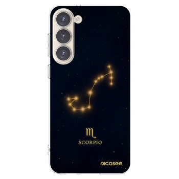 Picasee silikonový průhledný obal pro Samsung Galaxy S23+ 5G - SCORPIO