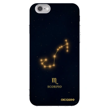 Picasee silikonový průhledný obal pro Apple iPhone 6/6S - SCORPIO