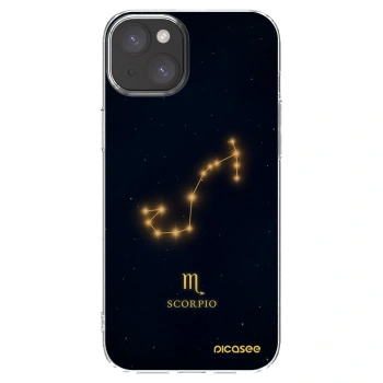 Picasee silikonový průhledný obal pro Apple iPhone 15 Plus - SCORPIO