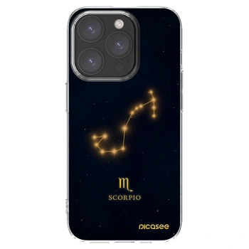 Picasee silikonový průhledný obal pro Apple iPhone 15 Pro - SCORPIO