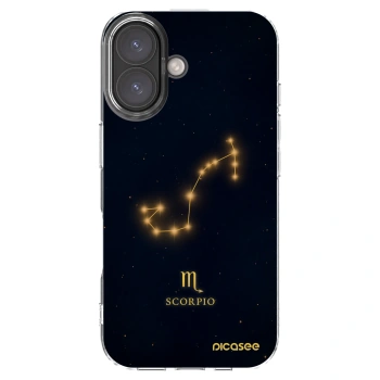 Picasee silikonový průhledný obal pro Apple iPhone 16 - SCORPIO