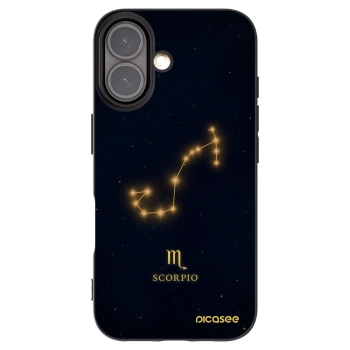 Picasee silikonový černý obal pro Apple iPhone 16 - SCORPIO