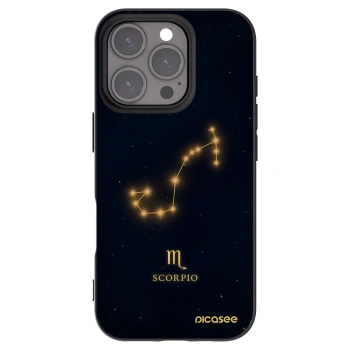 Picasee silikonový černý obal pro Apple iPhone 16 Pro - SCORPIO