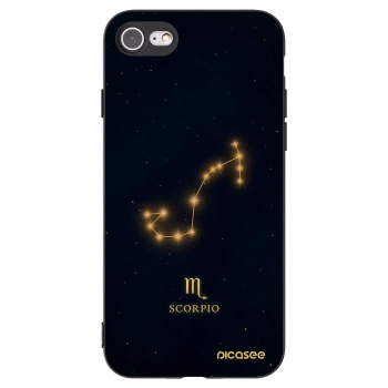 Picasee silikonový černý obal pro Apple iPhone 8 - SCORPIO