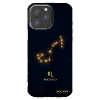 Picasee silikonový průhledný obal pro Apple iPhone 16 Pro Max - SCORPIO