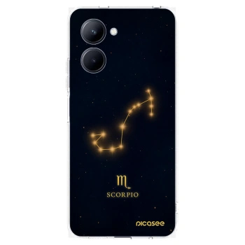 Picasee silikonový průhledný obal pro Realme C33 (2023) - SCORPIO