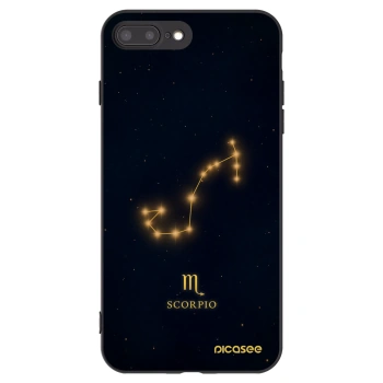 Picasee silikonový černý obal pro Apple iPhone 7 Plus - SCORPIO