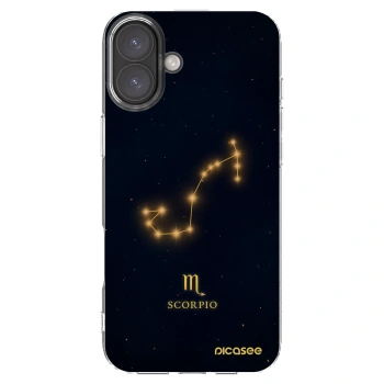 Picasee silikonový průhledný obal pro Apple iPhone 16 Plus - SCORPIO