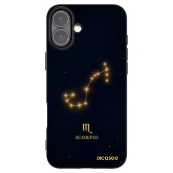 Picasee silikonový černý obal pro Apple iPhone 16 Plus - SCORPIO