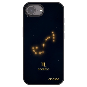 Picasee silikonový černý obal pro Apple iPhone 16e - SCORPIO