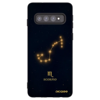 Picasee silikonový černý obal pro Samsung Galaxy S10 G973 - SCORPIO