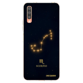 Picasee silikonový průhledný obal pro Samsung Galaxy A70 A705F - SCORPIO
