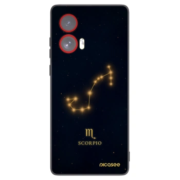 Picasee silikonový černý obal pro Motorola Edge 50 Fusion - SCORPIO