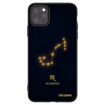 Picasee silikonový černý obal pro Apple iPhone 11 Pro Max - SCORPIO