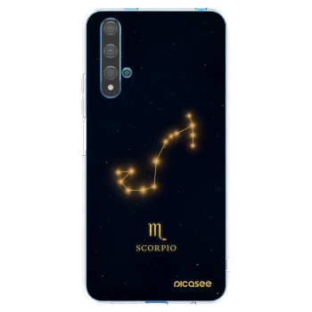 Picasee silikonový průhledný obal pro Huawei Nova 5T - SCORPIO
